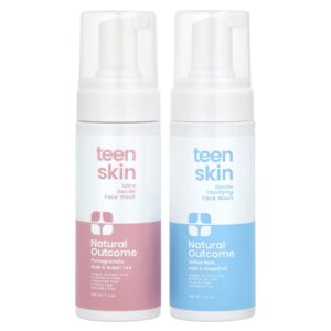 Natural Outcome TeenSkin Sabonete Líquido Facial Duo Sabonete Líquido Facial Clareador 1 Conjunto 150 ml (5 oz) Cada