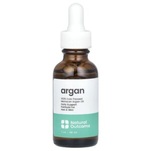 Natural Outcome Óleo de Argão Marroquino 100% Prensado a Frio 30 ml (1 oz)