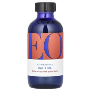 EO Products Óleo para Banho Hot Embrace Gerânio Equilibrador de Rosas 118 ml (4 fl oz)