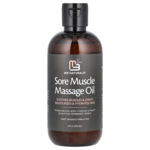 M3 Óleo de Massagem para Dor Muscular Laranja Doce e Baunilha 240 ml (8 fl oz)
