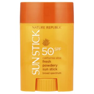 Nature Republic Bastão Solar em Pó California Aloe Fresh FPS 50+ 21 g (071 oz)
