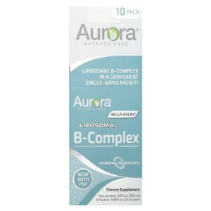 Aurora Nutrascience Complexo B Lipossomal 10 Embalagens 20 ml (068 fl oz) Cada