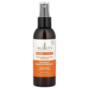 Sukin Glow Active-C Spray Iluminador com Vitamina C Todos os Tipos de Pele 125 ml (423 fl oz)