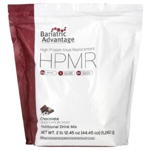 Bariatric Advantage HPMR Substituto de Refeições com Alto Teor de Proteína Chocolate 1.260 g (2 lb 1245 oz)