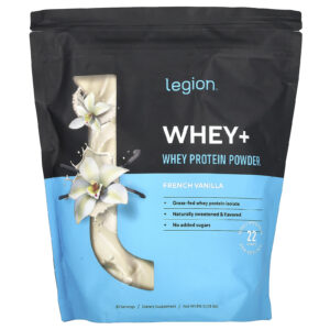 Legion Athletics Whey+ Proteína Whey em Pó Baunilha Francesa 816 g (18 lb)