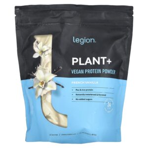 Legion Athletics Plant+ Proteína em Pó Vegana Baunilha Francesa 6728 g (148 lb)