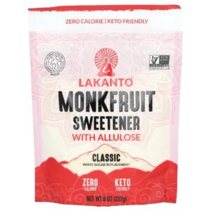 Lakanto Adoçante de Fruta-dos-monges com Allulose Clássico 227 g (8 oz)