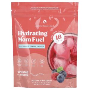 Mommy Knows Best Hydrating Mom Fuel Frutos Silvestres Mistos 16 Embalagens 65 g (023 oz) Cada