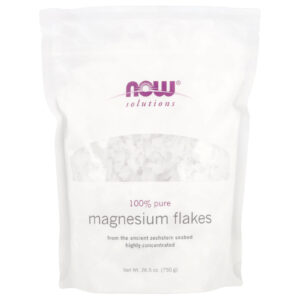 NOW Foods Solutions Flocos de Magnésio 750 g (265 oz)