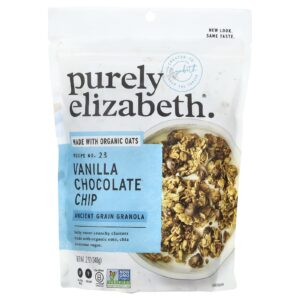 Purely Elizabeth Granola de Grãos Ancestrais Gotas de Chocolate e Baunilha 340 g (12 oz)