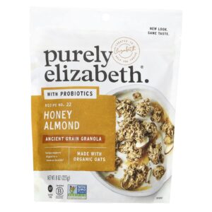 Purely Elizabeth Granola de Grãos Ancestrais com Probióticos Mel e Amêndoa 227 g (8 oz)