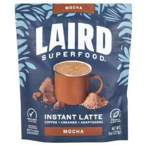 Laird Superfood Latte Instantâneo Café + Creme + Adaptogênicos Mocha 227 g (8 oz)
