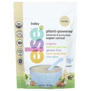 Else Super Cereal para Bebês Amêndoas e Trigo Sarraceno Mais de 6 Meses Baunilha 198 g (7 oz)
