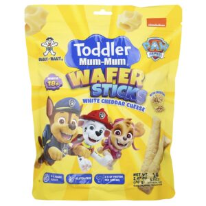 Hot Kid Bebê Mum-Mum® Wafer Sticks PAW Patrol™ Acima de 18 Meses Queijo Cheddar Branco 14 Bastões Embalados Individualmente 70 g (247 oz)