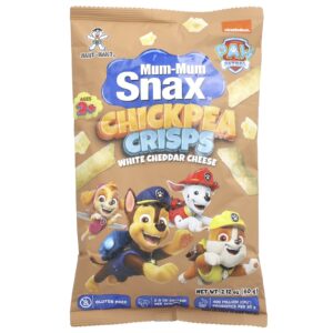 Hot Kid Mum-Mum Snax™ Crisps de Grão-de-Bico Paw Patrol™ A partir de 2 Anos de Idade Queijo Cheddar Branco 60 g (212 oz)