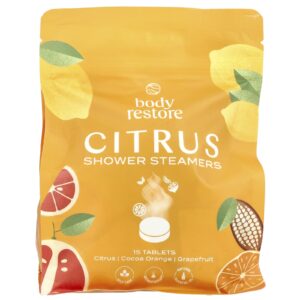Body Restore Vapores de Banho Cítricos 15 Comprimidos 132 oz