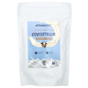 Vitamatic Colostro Bovino de Gado Criado no Pasto Sem Sabor 180 g (634 oz)