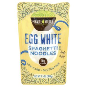 Miracle Noodle Macarrão Estilo Espaguete Clara de Ovo 100 g (35 oz)