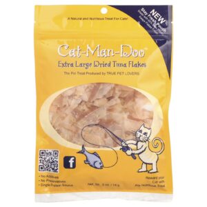 Cat-Man-Doo Flocos de Atum Desidratados Extragrandes Para Gatos 14 g (05 oz)