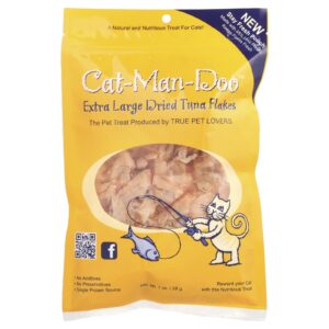 Cat-Man-Doo Flocos de Atum Desidratados Extragrandes Para Gatos 28 g (1 oz)