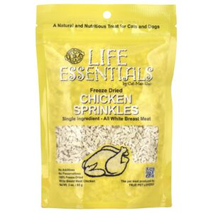 Cat-Man-Doo Life Essentials Granulados de Frango Liofilizado Para Cães e Gatos 85 g (3 oz)