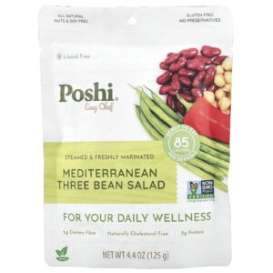 Poshi Easy Chef Salada Mediterrânea com Três Feijões 125 g (44 oz)