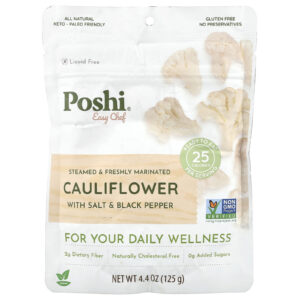 Poshi Easy Chef Couve-Flor com Sal e Pimenta-do-Reino 125 g (44 oz)