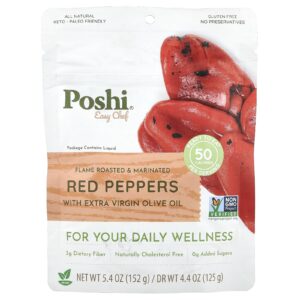 Poshi Easy Chef Pimentão Vermelho com Óleo de Oliva Extravirgem 152 g (54 oz)