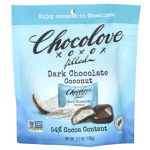 Chocolove Chocolate Amargo Recheado e Coco 54% de Cacau 100 g (35 oz)