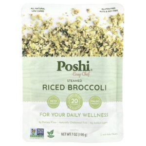 Poshi Easy Chef Brócolis Arroz e Vapor 198 g (7 oz)