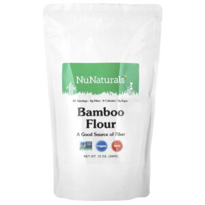 NuNaturals Farinha de Bambu 340 g (12 oz)