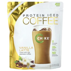 Chike Nutrition Café Gelado com Proteína Latte de Baunilha 462 g (163 oz)