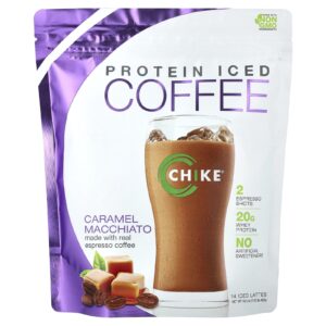 Chike Nutrition Café Gelado com Proteína Caramelo Macchiato 462 g (163 oz)