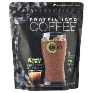 Chike Nutrition Café Gelado com Proteína Dose Tripla Espresso e Creme 448 g (158 oz)