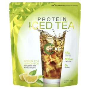 Chike Nutrition Chá Gelado com Proteína Limonada de Chá Verde 287 g (101 oz)