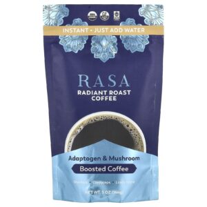 Rasa Café Reforçado com Adaptogênicos e Cogumelos Café Instantâneo e Torrado Radiante 144 g (5 oz)