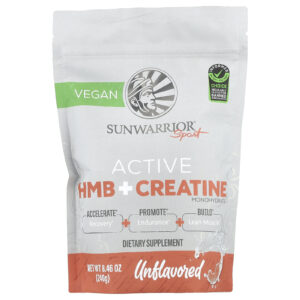 Sunwarrior Sport HMB Ativo + Creatina Mono-Hidratada Sem Sabor 240 g (846 oz)