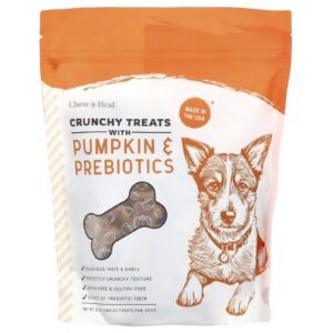 Chew + Heal Guloseimas Crocantes com Abóbora e Prebióticos Para Cães Todas as Idades 340 g (12 oz)
