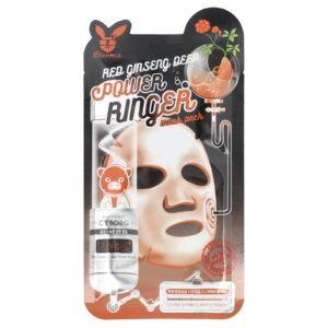 Elizavecca Pacote de Máscara de Beleza Ringer Deep Power de Ginseng Vermelho 1 Unidade 23 ml (078 fl oz)