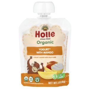 Holle Iogurte Orgânico com Manga Mais de 8 Meses 85 g (3 oz)
