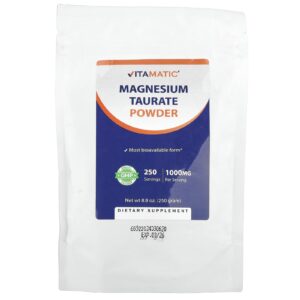 Vitamatic Taurato de Magnésio em Pó 250 g (88 oz)