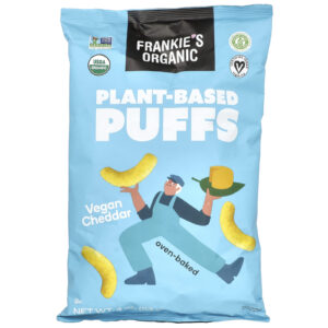 Frankies Organic Puffs à Base de Plantas Cheddar Vegano 113 g (4 oz)