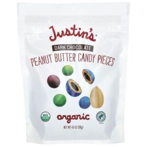 Justins Nut Butter Pedaços de Doce de Manteiga de Amendoim Orgânico Chocolate Amargo 128 g (45 oz)