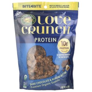 Natures Path Love Crunch® Proteína Granola Orgânica Premium Chocolate Amargo e Manteiga de Amêndoa 312 g (11 oz)