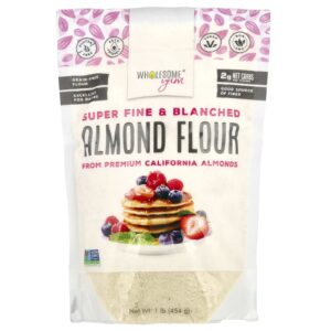 Wholesome Yum Farinha de Amêndoa Superfina e Escaldada 454 g (1 lb)
