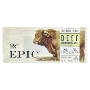 Epic Bar Barra de Carne Bacon Não Curado + Maçã 37 g (13 oz)