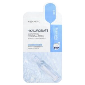 MEDIHEAL Máscara Essencial de Beleza Hialuronato de Água 1 Unidade 24 ml (081 fl oz)