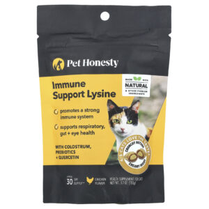 Pet Honesty Lisina de Suporte Imunológico Para Gatos Frango 100 g (37 oz)