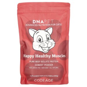 Codeage DNA Pet Happy Healthy Muscles para Gatos Sem Sabor 300 g (1058 oz)