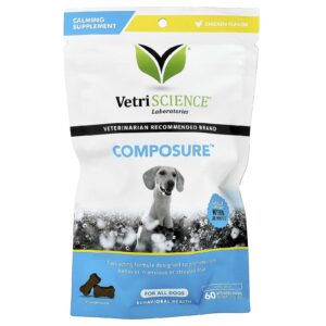 VetriScience Composure™ Para Todos os Cães Frango 60 Cápsulas Mastigáveis 192 g (677 oz)
